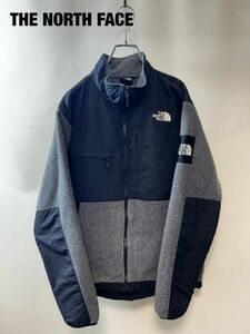 Z0007★4 90s vintage THE NORTH FACE ノースフェイス デナリ ナイロン フリース ボア アウトドア ジャケット ブルゾン グレー 黒 サイズM