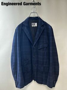 FF0002★5 Engineered Garments エンジニアードガーメンツ メンズ ライト カバーオール ジャケット ワーク サイズXS 総柄 チェック