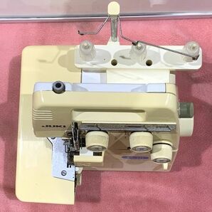 3-160-120 JUKI ジューキ ロックミシン MO-313 工業用ミシン 3本糸ミシン ペダル付き ソーイング ハンドメイド(針上下動作OK)の画像3