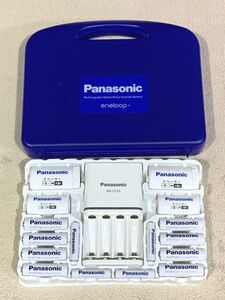 3-78-60 パナソニック Panasonic エネループ eneloop ニッケル水素電池12本 充電器セット K-KJ53MCC84 スペーサー付き(通電OK)