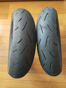 送料無料【前後セット】DUNLOP　ダンロップ TT93GP PRO 100/90- 12 120/80-12(MS) NSF100 NSR50　12インチ　中古タイヤ