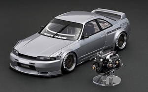 イグニッションモデル★ IG3031 1/18 PANDEM GT-R(BCNR33) Silver With Engine