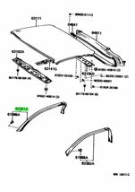 トヨタ MR2 ルーフ サイドレール ウェザストリップ 左右 WEATHERSTRIP ROOF SIDE RAIL LR Genuine TOYOTA JDM OEM 未使用 メーカー純正品_画像3