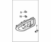 ホンダ CR-X ドアハンドルアセンブリ 左右 Handle Assembly LR set HONDA メーカー純正品 JDM OEM _画像3