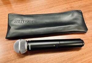 R7727A 【USED】美品 シュア SHURE BLX2/SM58-JB ハンドヘルド型送信機 マイクロホンカプセル一体型ワイヤレスマイクロホン 800MHz プロ