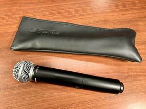 R7709A【USED】美品　シェアー SHURE BLX2/SM58-JB ハンドヘルド型送信機 マイクロホンカプセル一体型ワイヤレスマイクロホン 800MHz プロ