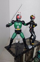 送料込み　食玩　掌動　SHODO　仮面ライダーBLACK　RX　シン　ZO　J　昭和ライダー　平成ライダー　BANDAI　真・仮面ライダー　台座付き_画像5