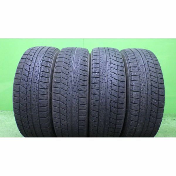 ☆送料無料☆ブリヂストン BLIZZAK VRX 175/65R14 4本SET■2018年製7~8分山スタッドレス■中古 若干のシワあり■プリウス,ヴィッツ等