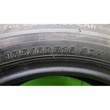 ☆::送料無料::☆ブリヂストン ECOPIA NH100C 175/60R16 4本SET■2017年製8分山オンロード■中古 小傷あり■帯広市手渡し可■クロスビー等_画像9