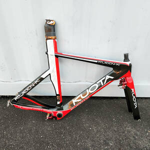 KUOTA KUEEN-K クオータ クイーン TRPブレーキ付属 フレームセット TTバイク カーボン スポーツ 自転車 ジャンク品 #ST-02106