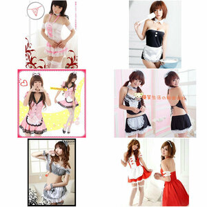 6 put on summarize!meido manner costume play clothes!