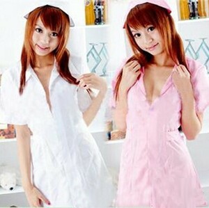 ns2fs! nurse manner cosplay! T-back attaching nursing .3 point set * pink postage 198 jpy 