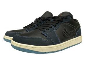 NIKE (ナイキ) WMNS Air Jordan 1 Low エアジョーダン1 ロー スニーカー FJ5478-010 US11.5 28.5cm ブラック ブルー メンズ/009