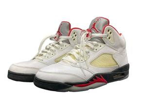 NIKE (ナイキ) NIKE AIR JORDAN ５ RETRO エアジョーダン5 レトロ ハイカットスニーカー DA1911-102 27 ホワイト メンズ/027