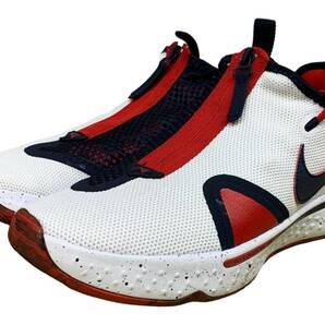 NIKE (ナイキ) PG 4 EP バスケットボール ポール・ジョージ 4 EP スニーカー シューズ CD5082-101 US9 27cm ホワイト レッド メンズ/025の画像1