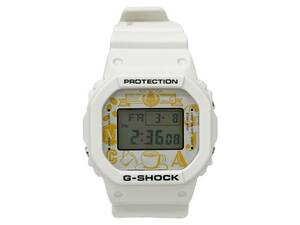 CASIO (カシオ) G-SHOCK ジーショック GEORGIA JAPAN CRAFTSMAN 限定 ジョージア コラボ デジタル 腕時計 DW-5600VT ホワイト メンズ/028