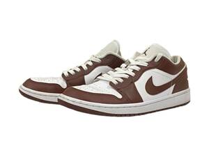 NIKE (ナイキ) WMNS AIR JORDAN 1 LOW Team Red エアジョーダン ロー スニーカー DC0774-116 27cm US10 ホワイト×ブロンズ レディース/078