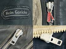 hein gericke (ハインゲリック) ダブルライダースジャケット ユーロ古着 ドイツ製 ビンテージ 80s HG-2102 ブラック×ホワイト メンズ/004_画像4