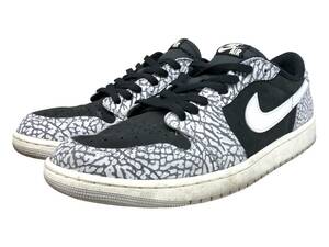 NIKE (ナイキ) AIR Jordan 1 Retro Low OG Black Cement ローカットスニーカー CZ0790-001 30.0cm ブラック メンズ/025