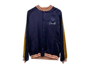 HOUSTON (ヒューストン) RAYON AWARD JACKET（DEVILS）レーヨンアワードジャケット L 51248 ネイビー 紺 メンズ/009