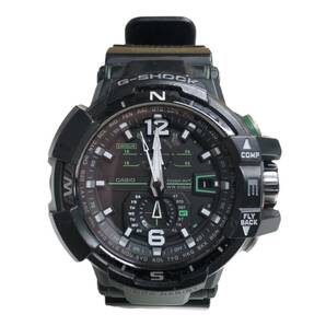 CASIO (カシオ) G-SHOCK Gショック GRAVITYMASTER グラビティマスター アナログ 腕時計 タフソーラー GW-A1100 黒 緑 メンズ/091の画像2