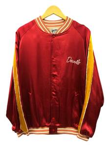 HOUSTON (ヒューストン) RAYON AWARD JACKET（DEVILS）レーヨンアワードジャケット 51248 XXL マルーン メンズ/025