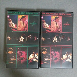 The Square Live In New York video 2 pcs set The * square Live * in * New York 38ZH 161 38ZH 162 VHS