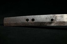 【昊】平安城信 以下切 直刃 杢目肌 刃渡り50.9cm 脇差 白鞘 刀剣武具[KB51Jj]_画像4