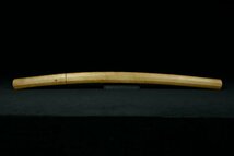 【昊】平安城信 以下切 直刃 杢目肌 刃渡り50.9cm 脇差 白鞘 刀剣武具[KB51Jj]_画像3