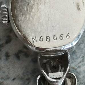 14K ブローバ BULOVA ダイヤ 手巻 レディース 腕時計 ジャンクの画像3