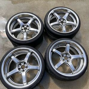 【最終値下げ】WORK T5R 2P 86 GR86 BRZ カローラスポーツ プリウス 9j9.5j 5穴 pcd100 stanceの画像1