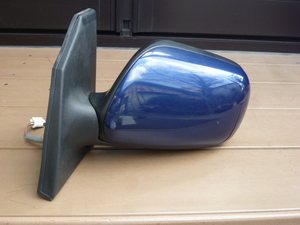 NZE121G Corolla Fielder * passenger's seat side left door mirror * MURAKAM I6865 3 pin 8P4 dark blue mica M