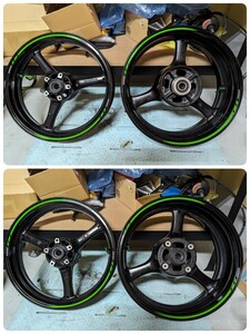 ZX-10R 2016 KRTエディション カワサキ純正 前後ホイールセット 町乗りのみ使用