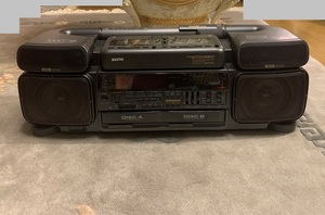 SANYO Sanyo stereo radio-cassette ZooSCENEz scene PH-WCD950 2CD double cassette Bubble radio-cassette player deep bass made in Japan Bab Lee C