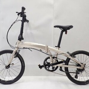 【良品】 TERN Verge N8 ペールゴールド/シルバー 8s 2022年 折り畳み自転車 ミニベロ ターン ヴァージュ 配送/来店引取可 ∩ 6DB52-1の画像2