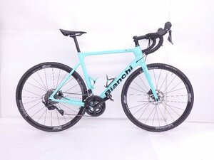 美車 Bianchi/ビアンキ フルカーボンロードバイク SPRINT DISC 2021 Shimano 105 R7020系 チェレステ Size 57 ◆ 6DB42-1