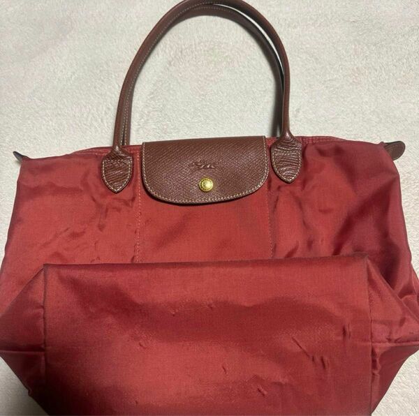 ロンシャン LONGCHAMP トートバッグ ハンドバッグ ナイロン プリアージュ レザー 折りたたみ