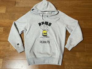 ★PUMA×PEANUTSコラボ★チャーリーブラウン スウェットパーカ Sサイズ USED