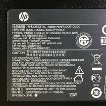 【送料無料】(030674C) HP PPP016L-E 18.5V6.5A 120W 純正品 ACアダプタ ミッキーケーブル付 中古品_画像3