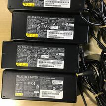 【送料無料】(031479F) 12個セット FUJITSU FMV-AC323A / FMV-AC323B 19V5.27A 純正品 ACアダプタ メガネケーブル付 中古品_画像3