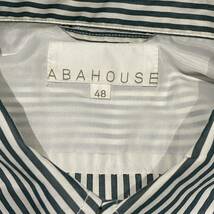 ABA HOUSE/アバハウス/ジップポケット/ストライプシャツ/デザインシャツ コットン 長袖_画像7