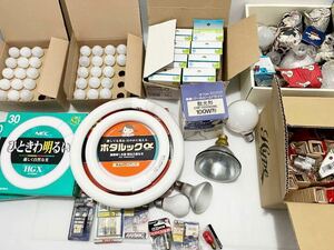 D(0305x3) 大量 豆電球 蛍光灯 クリプトン電球 エコ電球 レフランプ LED電球 等 まとめ90点以上 ★動作未確認 ★商品説明必読