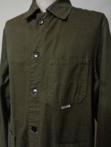 ケンペル KEMPEL シャツ ジャケット ワーク ヨーロッパ製 長袖 48 カーキ メンズ_画像5