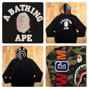 ★激レア★ PUSHA-T シャーク パーカー Mサイズ shark full zip hoodie a bathing ape BAPE エイプ ベイプ アベイシングエイプ clipse wz0