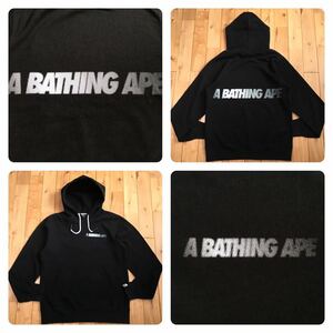 BAPE LOGO プルオーバー パーカー Lサイズ a bathing ape pullover hoodie エイプ ベイプ アベイシングエイプ w4505