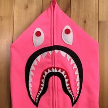 ★XL★ NEON Color Pink シャーク パーカー shark full zip hoodie a bathing ape BAPE エイプ ベイプ アベイシングエイプ ピンク i1_画像3