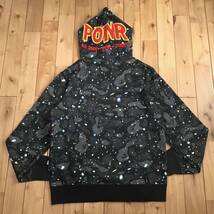 ★XL★ 蓄光 Space camo シャーク パーカー shark full zip hoodie a bathing ape BAPE スペースカモ エイプ ベイプ PONR galaxy 迷彩 z6_画像2