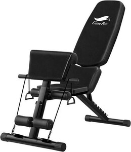 トレーニングベンチ（black） マルチシットアップベンチ 折り畳み 耐荷重300kg フラットベンチ