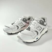 直営店限定 国内正規品 NEW BALANCE CM1700LN ホワイト×グレー US8 26cm オールレザー 新品 M1700 天然皮革 本革 NB 白 スニーカー_画像2