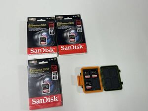 現状品■SanDisk Extreme Pro 中古 v30 256gb 95MB/S V30 等3枚セットで 並行輸入品